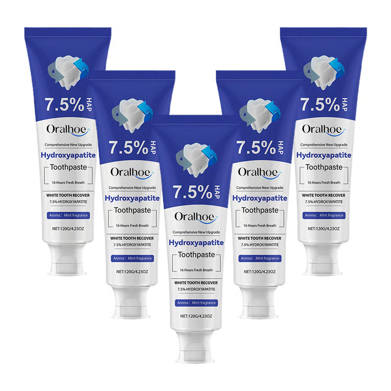 💥Hot Listing 🔥Hydroxyapatite Toothpaste 7.5% for Enamel Repair & Teeth Whitening Refreshing Flavor Fluorid