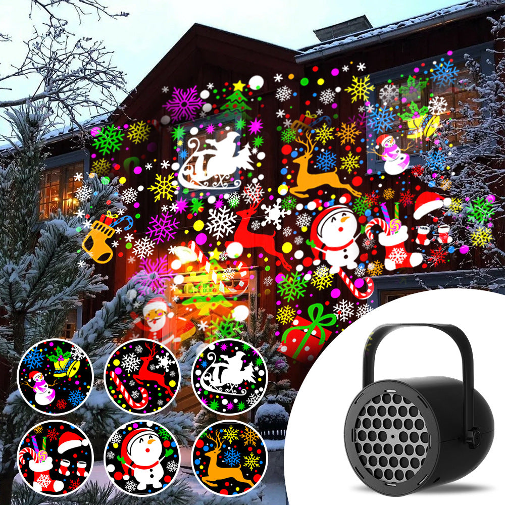 ⭐ LED Christmas Projection Lamp – 16 Patterns of Pure Holiday Magic! 🎄✨