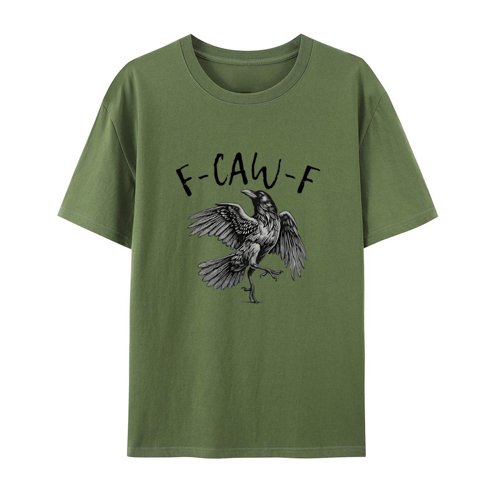 🖤 Comfort Colors F-Caw-F T-Shirt 🖤 - 🎃 Halloween Tee | 🍂 Fall Shirt | 🐦 Raven Crow Funny Graphic Tee