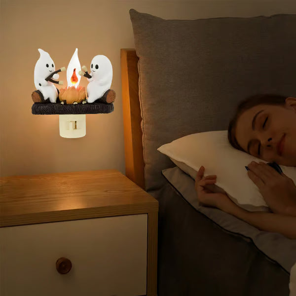 🔥Last Day Sale Price | Ghost Campfire Flickering Nightlight✨🔥👻