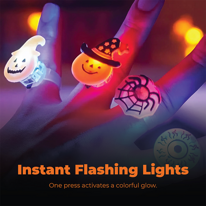 🔥Last Day 50% OFF🔥Halloween LED Glow Rings (50pcs set)