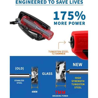 🔥2-in-1 Emergency Window Breaker & Seatbelt Cutter