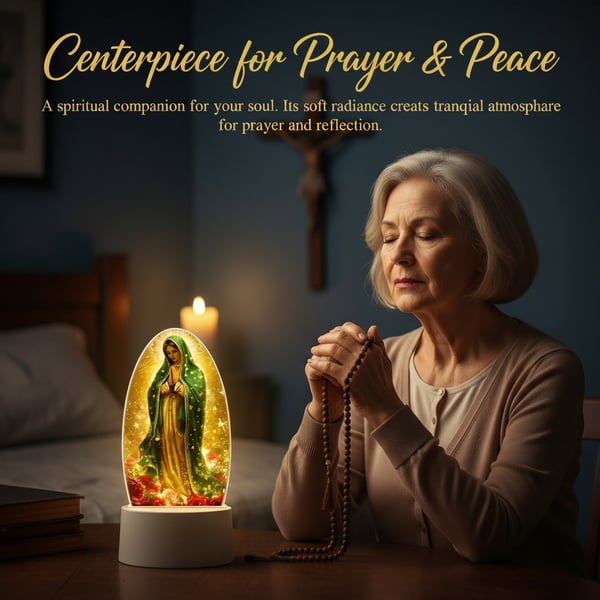 🕊️Divine Radiance: Guadalupe Virgin Prayer Lamp✨