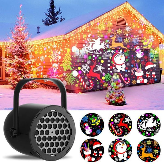 ⭐ LED Christmas Projection Lamp – 16 Patterns of Pure Holiday Magic! 🎄✨