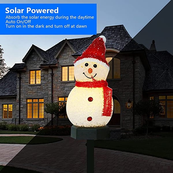 ⛄Outdoor Solar Snowman Garden Lights