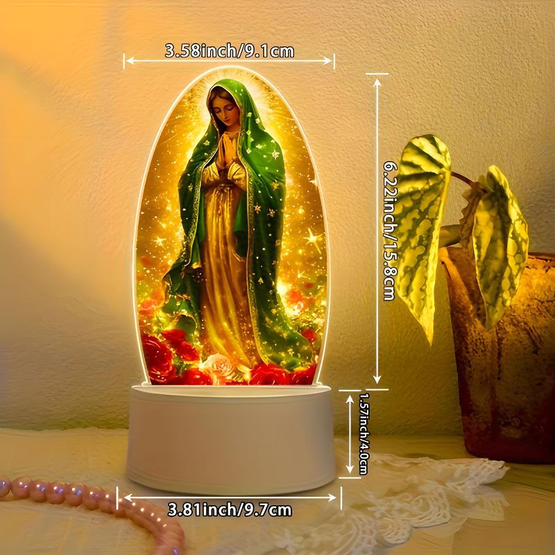 🕊️Divine Radiance: Guadalupe Virgin Prayer Lamp✨