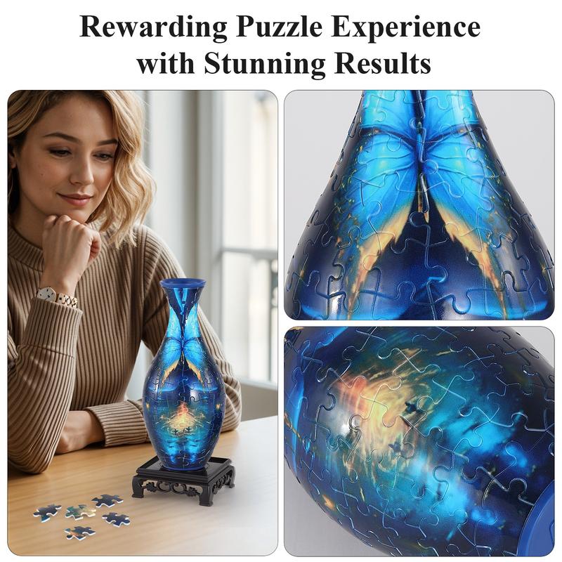🌟🔥New Year Hot Sale 49% OFF🌸🌺3D Puzzle Vase: Unique Print Design + Easy Assembly 🖼️