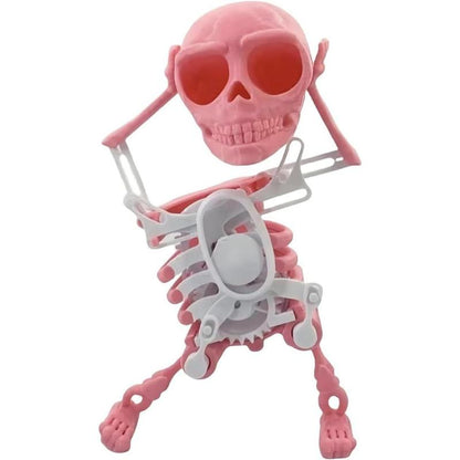🎃 Halloween Toy – 💀3D Printed Wind-up Dancing Skeleton Toy ✨