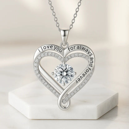 💖 "To My Wife" Forever & Always Heart Necklace