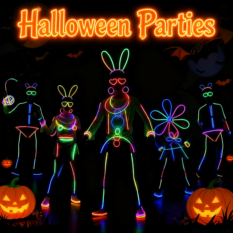 🎃✨ Halloween Glow Sticks — Stick On & Shine All Night! ✨🎃