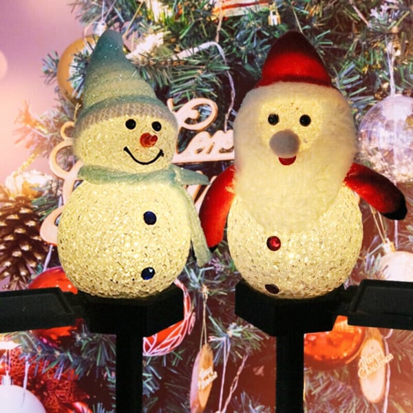 ⛄Outdoor Solar Snowman Garden Lights