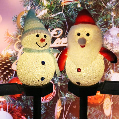 ⛄Outdoor Solar Snowman Garden Lights