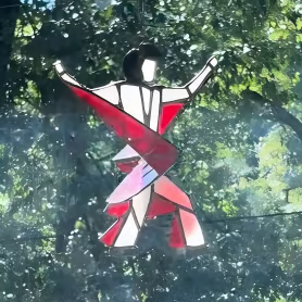 🔥LAST DAY 57% OFF -💃Stevie Nicks🤘 Handmade Stained Glass Spinner