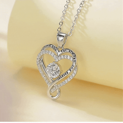💖 "To My Wife" Forever & Always Heart Necklace