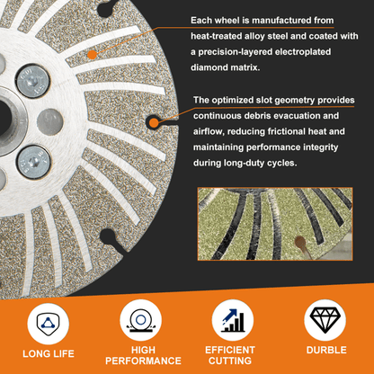 🔥Last Day 50% OFF-Angle Grinding Wheel - Electroplated Diamond - 4 1/2"/5"/7"/9" PLUS+