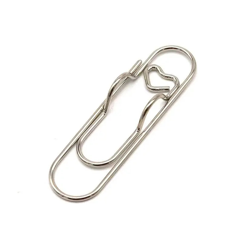 Multifunctional Heart Pen Clips 🖇️💖 – Rose Gold, Silver & Steel