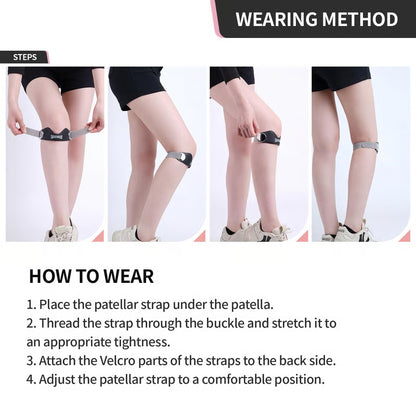 🏃‍♂️ Silicone Patella Knee Strap for Knee Pain Relief – Adjustable Brace for Women & Men