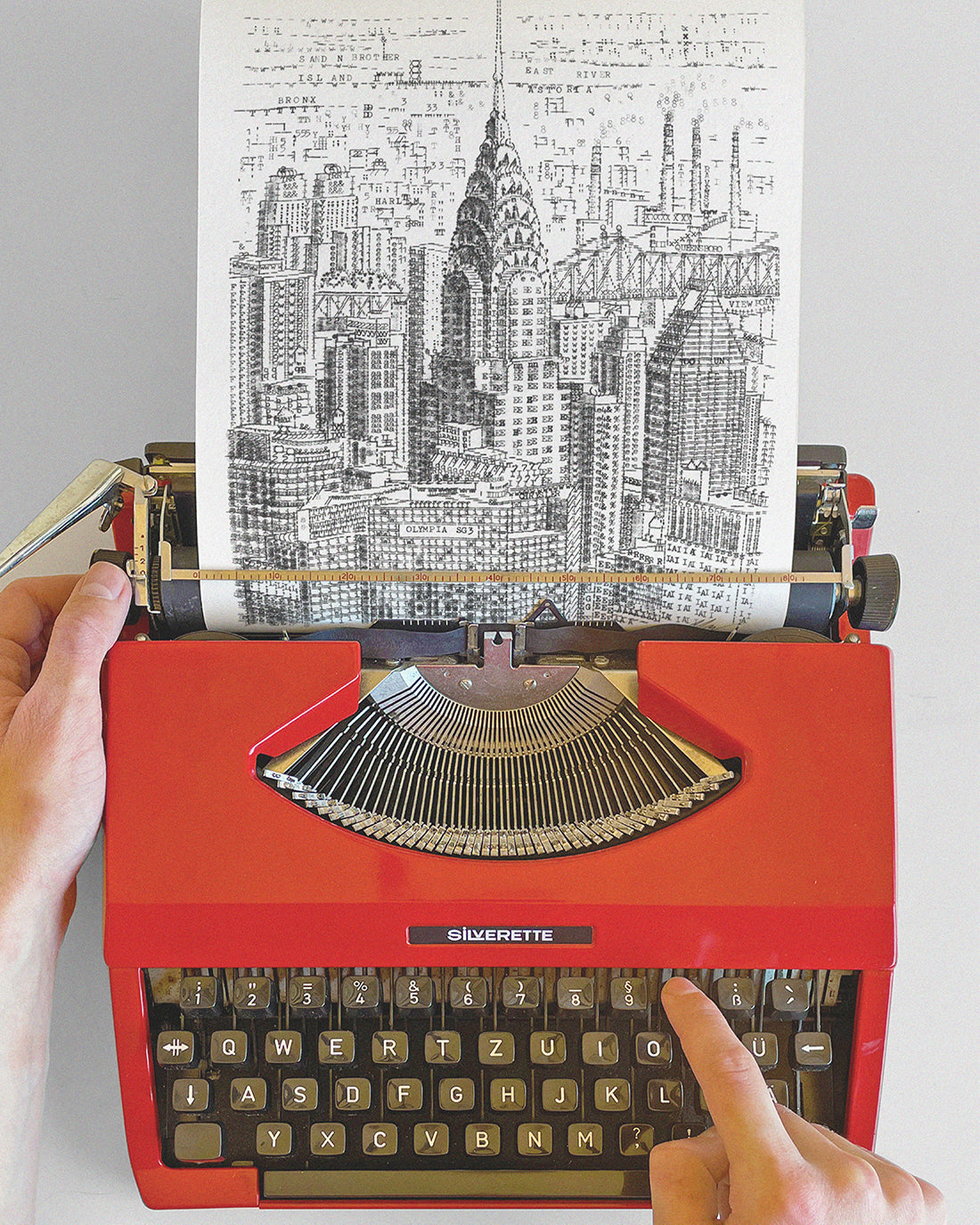 🖋️ James’ Typewriter Art Collection — Iconic American Landmarks