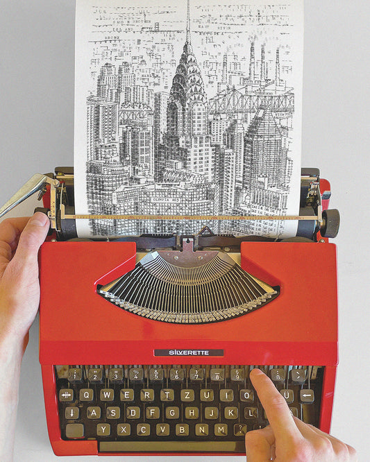 🖋️ James’ Typewriter Art Collection — Iconic American Landmarks