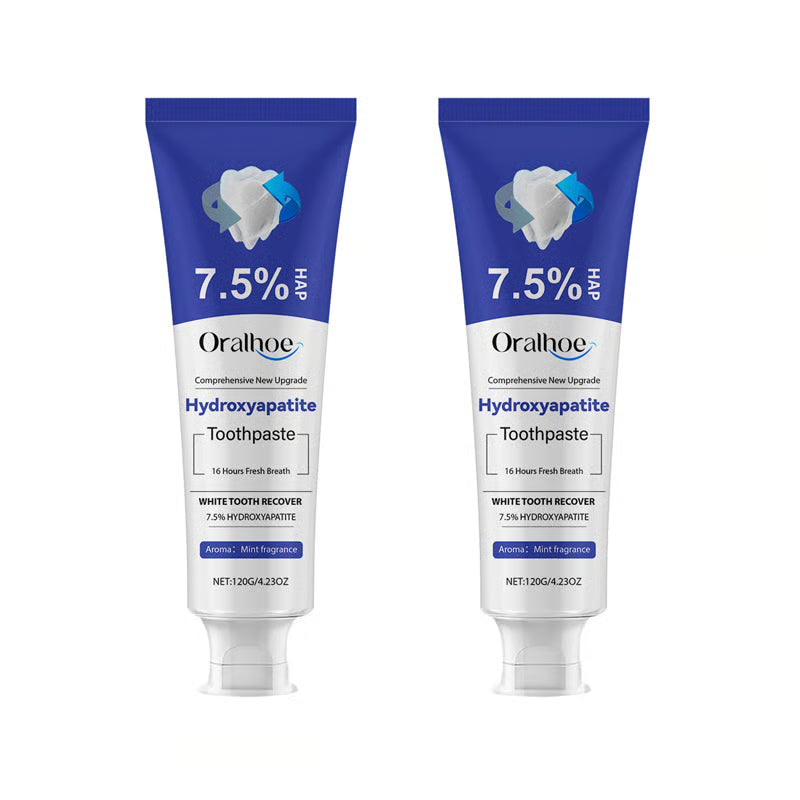 💥Hot Listing 🔥Hydroxyapatite Toothpaste 7.5% for Enamel Repair & Teeth Whitening Refreshing Flavor Fluorid