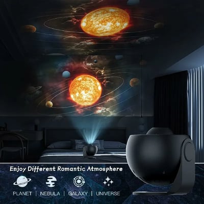 Lunara Starry Sky Projector LED Night Lamp For Bedroom
