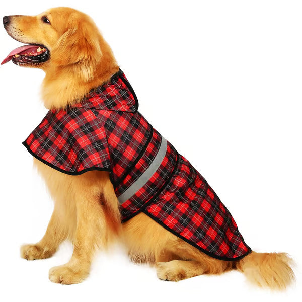 Dog Rainwear Jacket with Hat Keep Your Dog Dry & Stylish with Our Dog Rainwear Jacket with Hat!