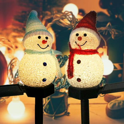 ⛄Outdoor Solar Snowman Garden Lights