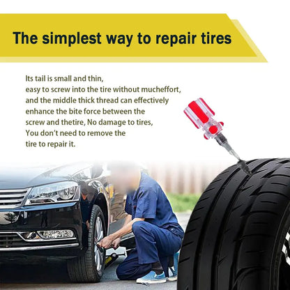 Tire Repair Rubber Nails Kit with 2 Sizes for Car/Motorcycle/Truck/Tractor