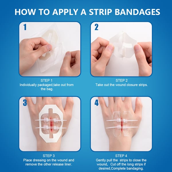 🔥Limited-Time Deal 49% OFF - Emergency Butterfly Bandaids for Wound Closure