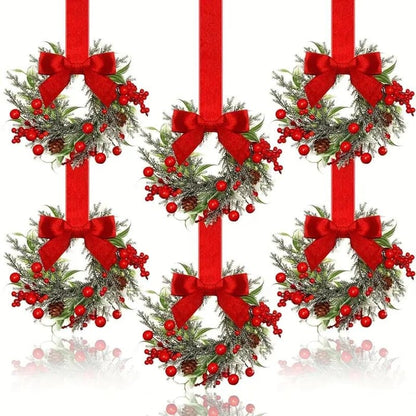 🎄Mini Christmas Wreaths✨Maximum Holiday Magic, Instant Festive Charm & Versatile Decor! 🎀