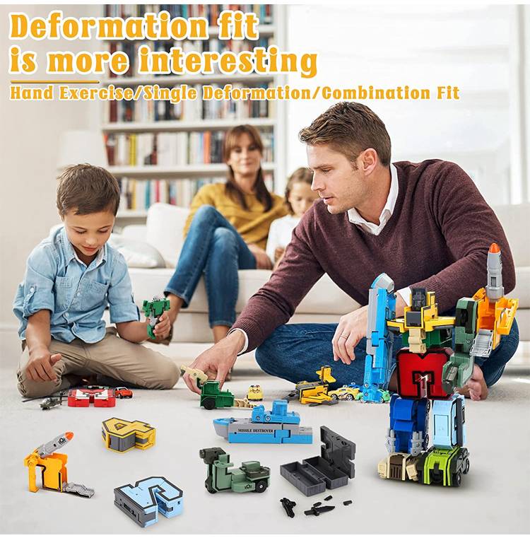Transforming Number Deformation Robot Toy For Kids