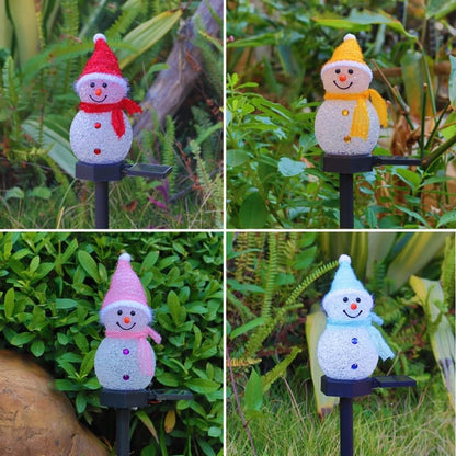 ⛄Outdoor Solar Snowman Garden Lights