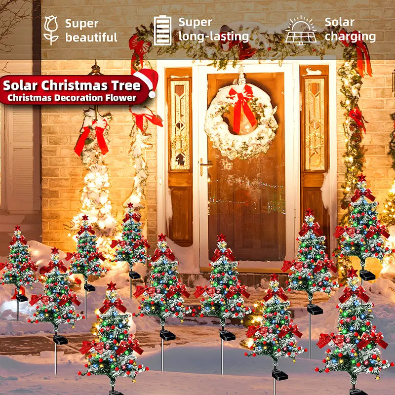 🌲Solar Cedar Tree Lights - Yard Garden Lawn In-Ground Decorative Lights✨