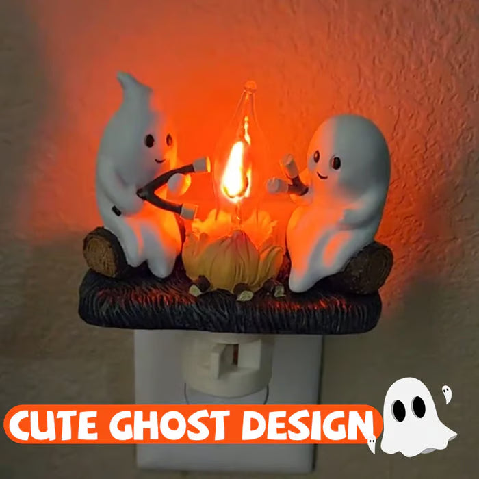 🔥Last Day Sale Price | Ghost Campfire Flickering Nightlight✨🔥👻