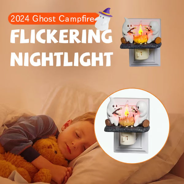 🔥Last Day Sale Price | Ghost Campfire Flickering Nightlight✨🔥👻