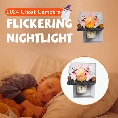 🔥Last Day Sale Price | Ghost Campfire Flickering Nightlight✨🔥👻
