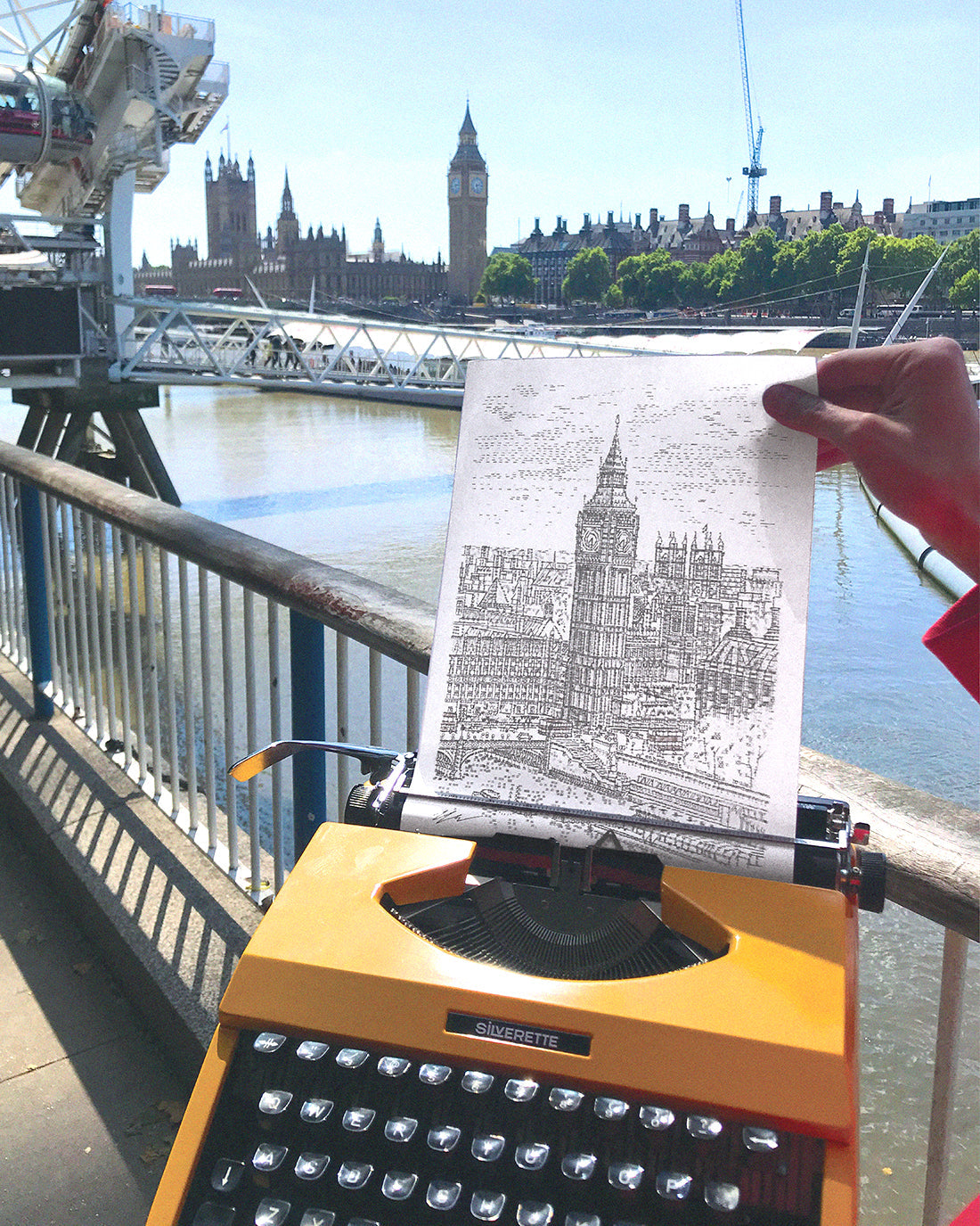 🖋️ James’ Typewriter Art Collection — Iconic American Landmarks