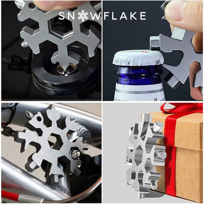 Snowflake - MultiTool 18-in-1 Stainless Steel Portable for Outdoor Adventure❄️