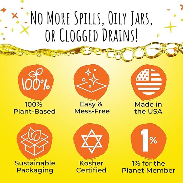 🦈 Oil Stone™ As Seen on Shark Tank |Super Fry Cooking Oil Solidifier