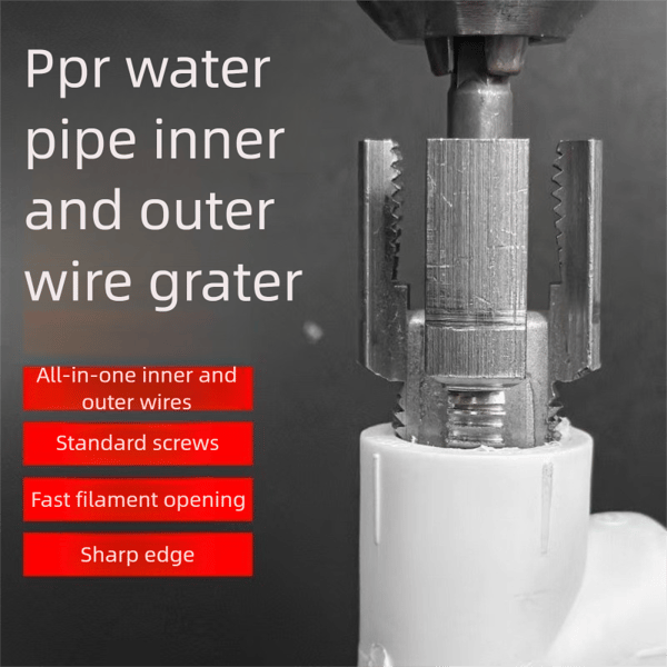 1/2'' and 3/4'' Water pipe internal and external integrated threader