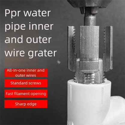 1/2'' and 3/4'' Water pipe internal and external integrated threader
