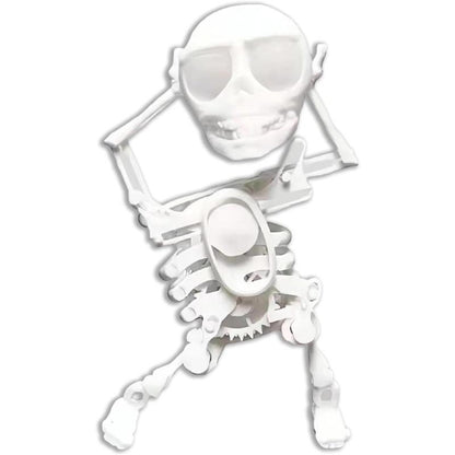 🎃 Halloween Toy – 💀3D Printed Wind-up Dancing Skeleton Toy ✨