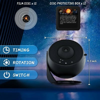 Lunara Starry Sky Projector LED Night Lamp For Bedroom