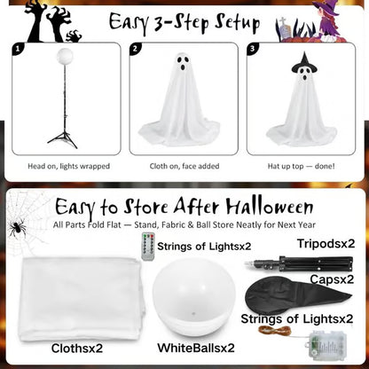 Glowing Ghost Porch Light 👻