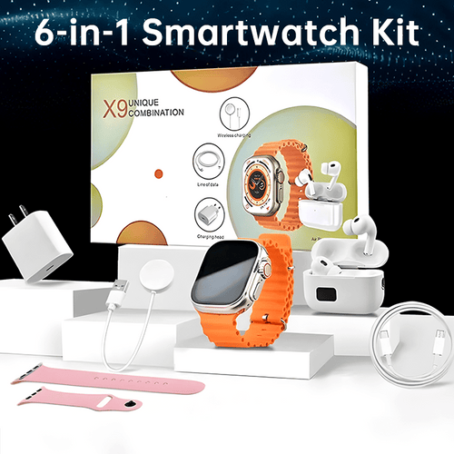 💥Wholesale Deal Alert! 💥 – 6-in-1 Smartwatch Kit at Factory Price! 🏷️