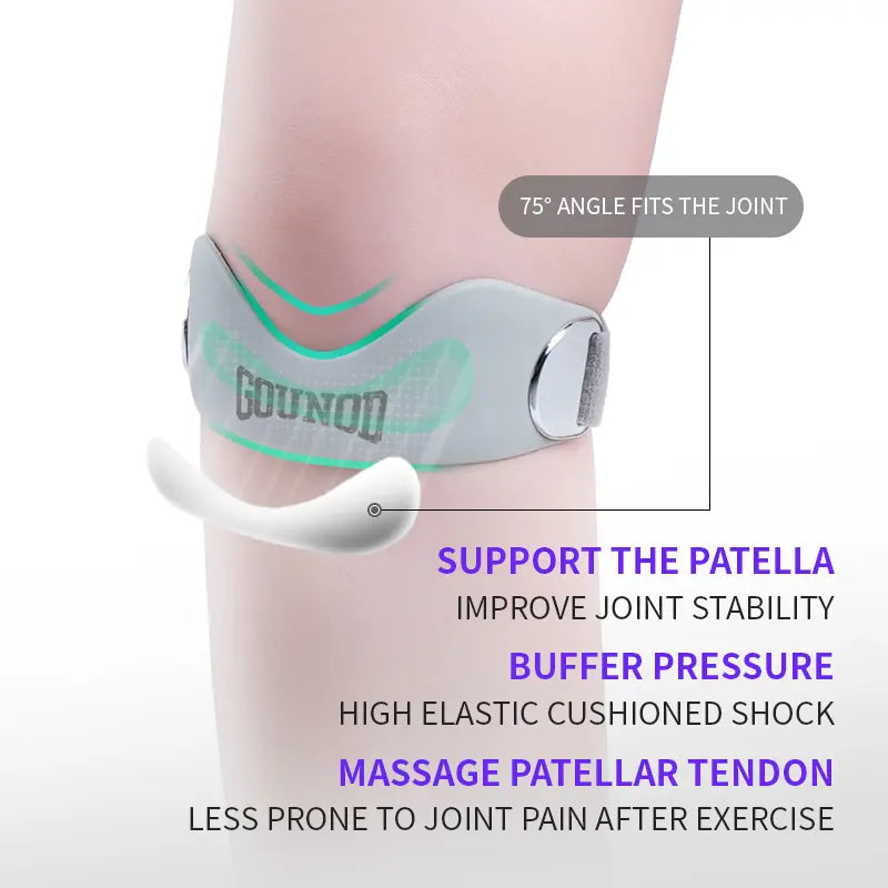 🏃‍♂️ Silicone Patella Knee Strap for Knee Pain Relief – Adjustable Brace for Women & Men