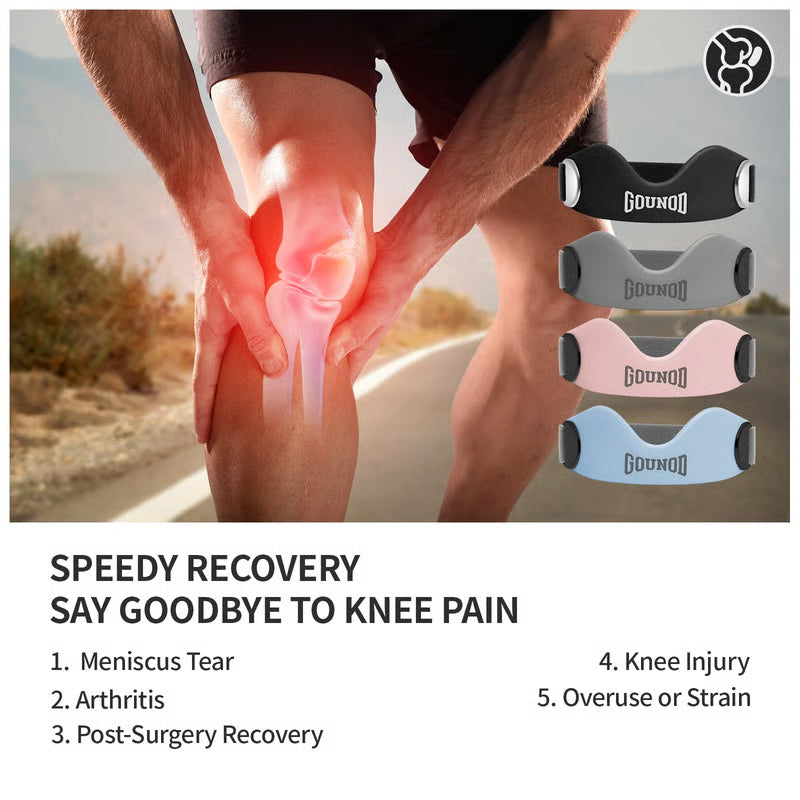 🏃‍♂️ Silicone Patella Knee Strap for Knee Pain Relief – Adjustable Brace for Women & Men