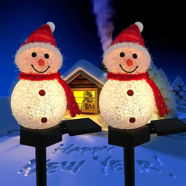 ⛄Outdoor Solar Snowman Garden Lights