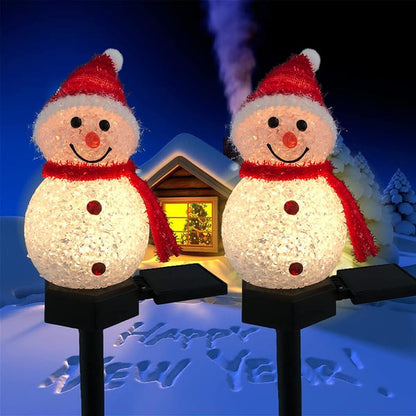 ⛄Outdoor Solar Snowman Garden Lights