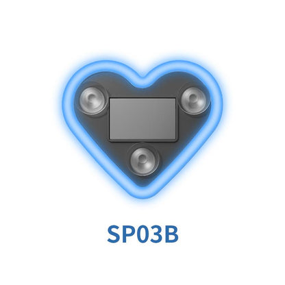 💥Solar Powered Wireless LED Triangle Heart Shape C-Pillar Neon Light for Car Interior Decor